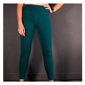 LMB Lush Moda High Waist Leggings Full Length - Mermaid Green - Size XS